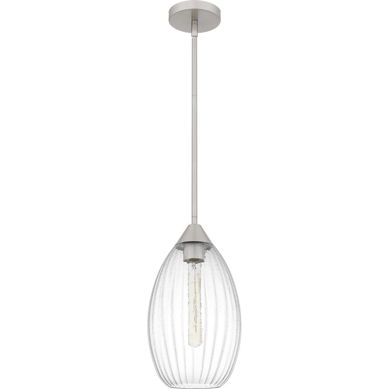 Quoizel QPP6756BN One Light Mini Pendant, Brushed Nickel
