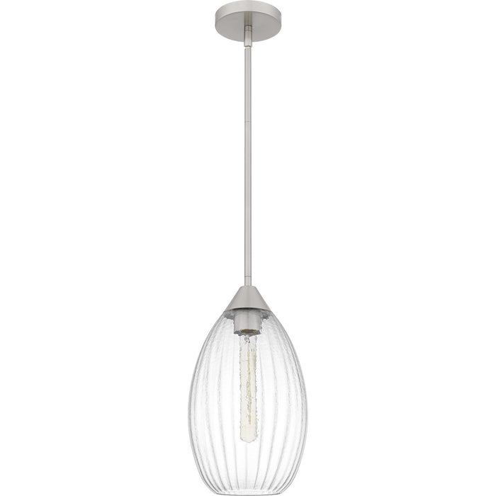 Quoizel QPP6756BN One Light Mini Pendant, Brushed Nickel