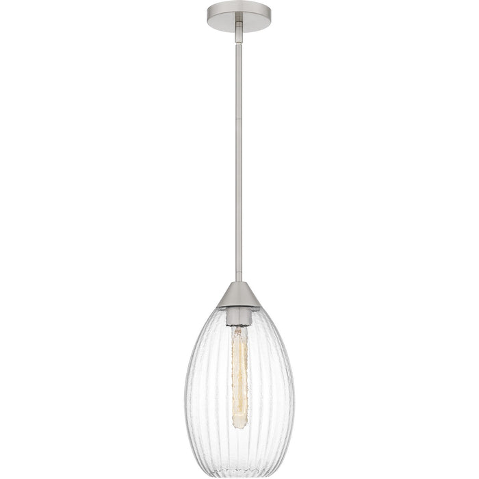Quoizel QPP6756BN One Light Mini Pendant, Brushed Nickel