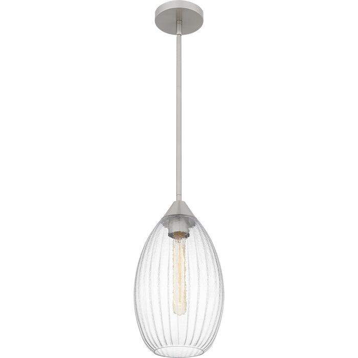Quoizel QPP6756BN One Light Mini Pendant, Brushed Nickel