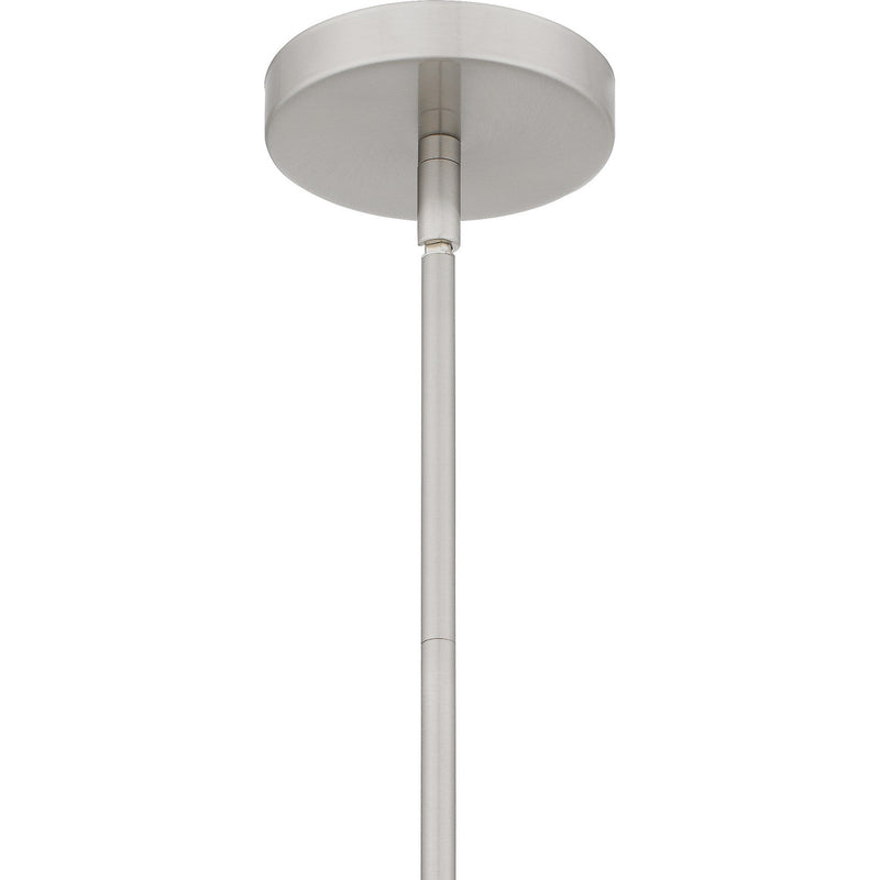 Quoizel QPP6756BN One Light Mini Pendant, Brushed Nickel