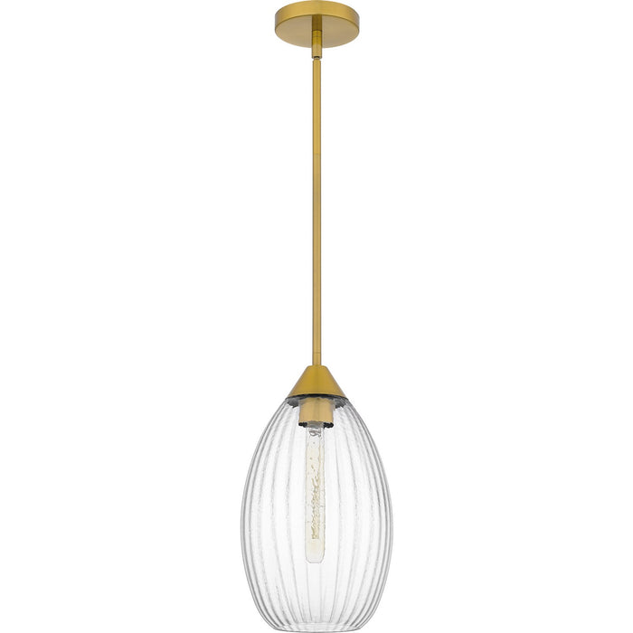 Quoizel QPP6756BRG One Light Mini Pendant, Brushed Gold