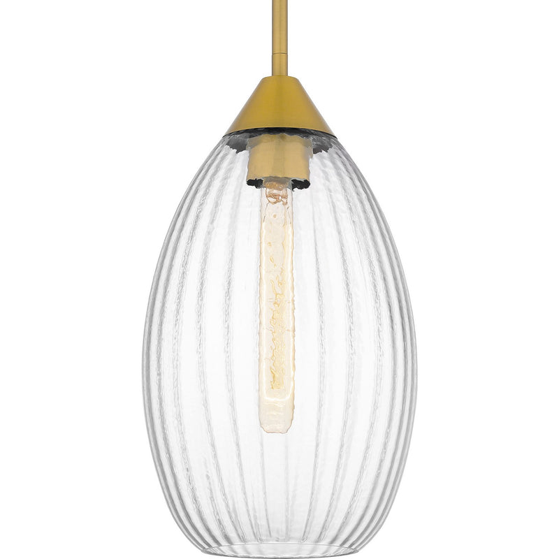 Quoizel QPP6756BRG One Light Mini Pendant, Brushed Gold