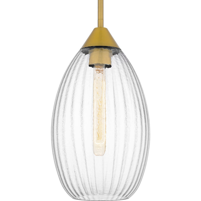 Quoizel QPP6756BRG One Light Mini Pendant, Brushed Gold