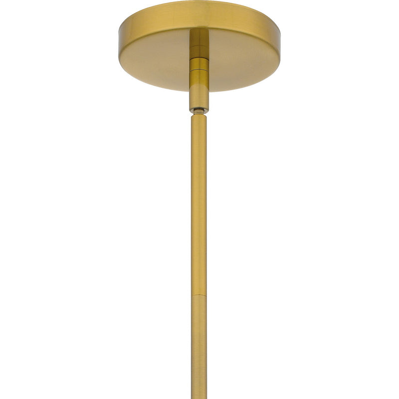 Quoizel QPP6756BRG One Light Mini Pendant, Brushed Gold