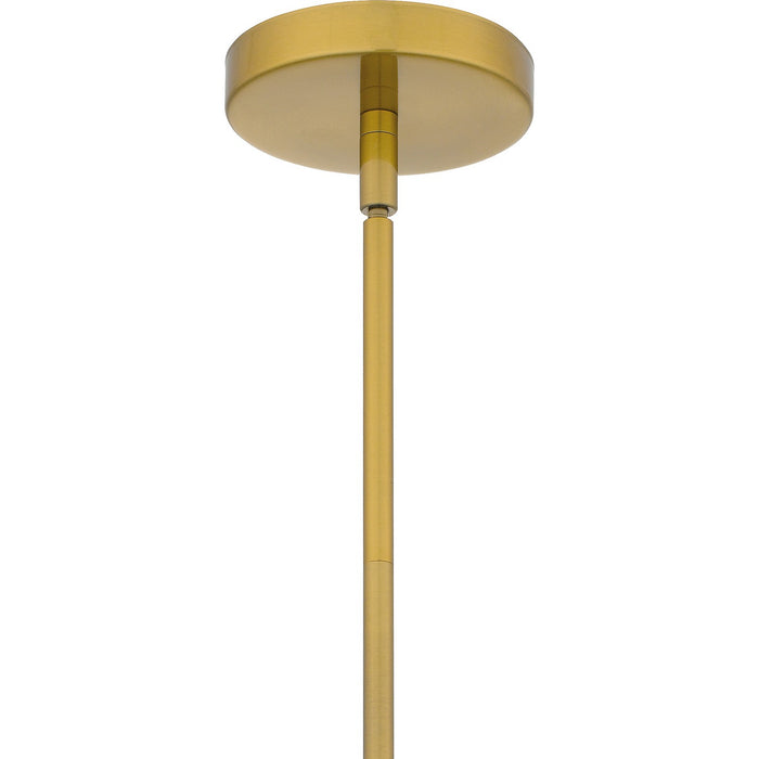 Quoizel QPP6756BRG One Light Mini Pendant, Brushed Gold