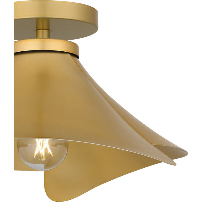 Quoizel QSF6747LG One Light Semi Flush Mount, Light Gold