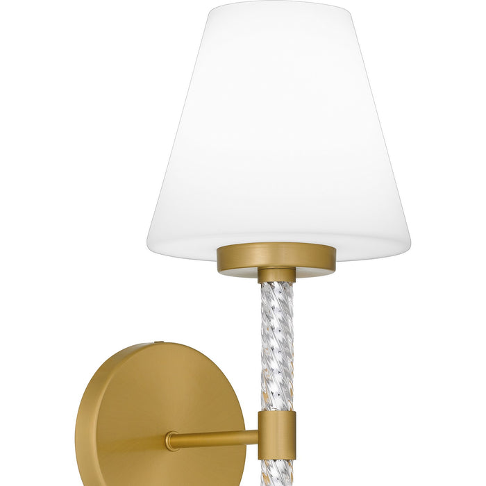 Quoizel QW6752BRG One Light Wall Sconce, Brushed Gold