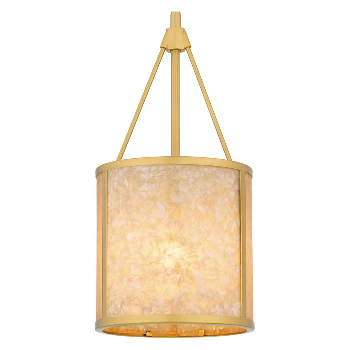 Quoizel STO1508BRG One Light Mini Pendant, Brushed Gold