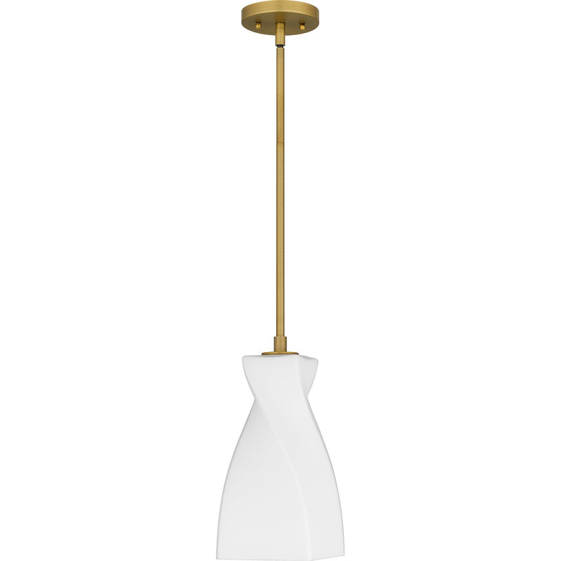 Quoizel STS1506BRG One Light Mini Pendant, Brushed Gold