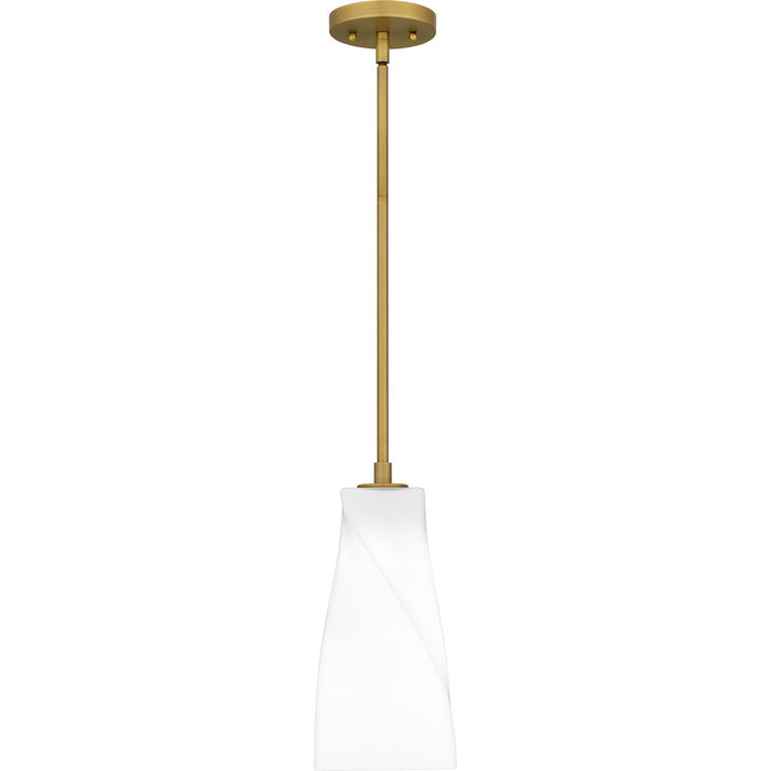 Quoizel STS1506BRG One Light Mini Pendant, Brushed Gold