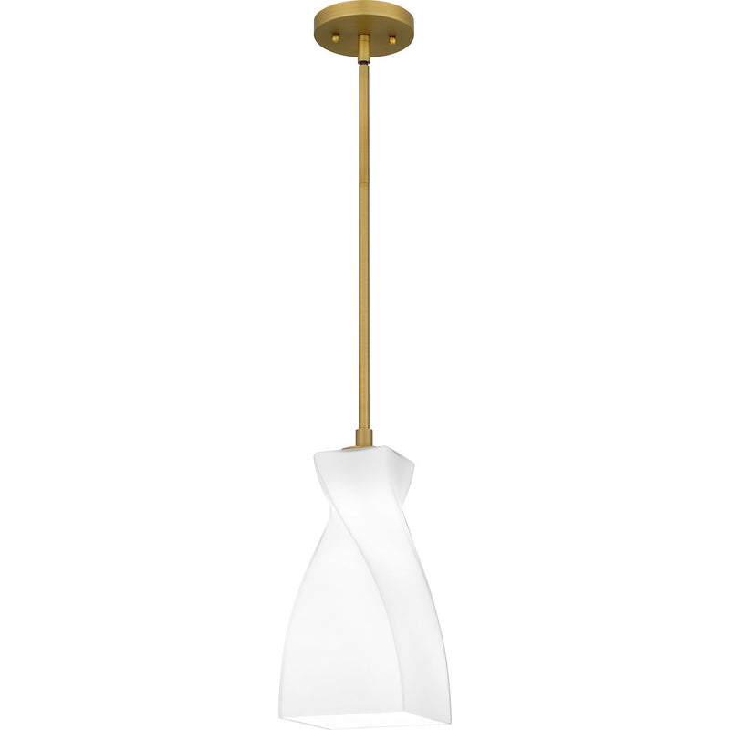 Quoizel STS1506BRG One Light Mini Pendant, Brushed Gold