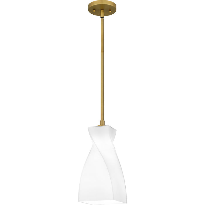 Quoizel STS1506BRG One Light Mini Pendant, Brushed Gold