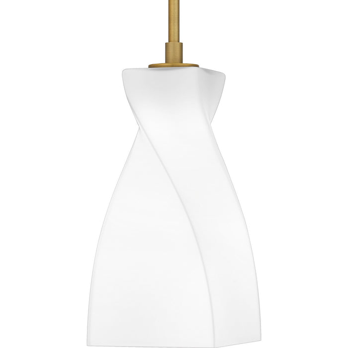 Quoizel STS1506BRG One Light Mini Pendant, Brushed Gold