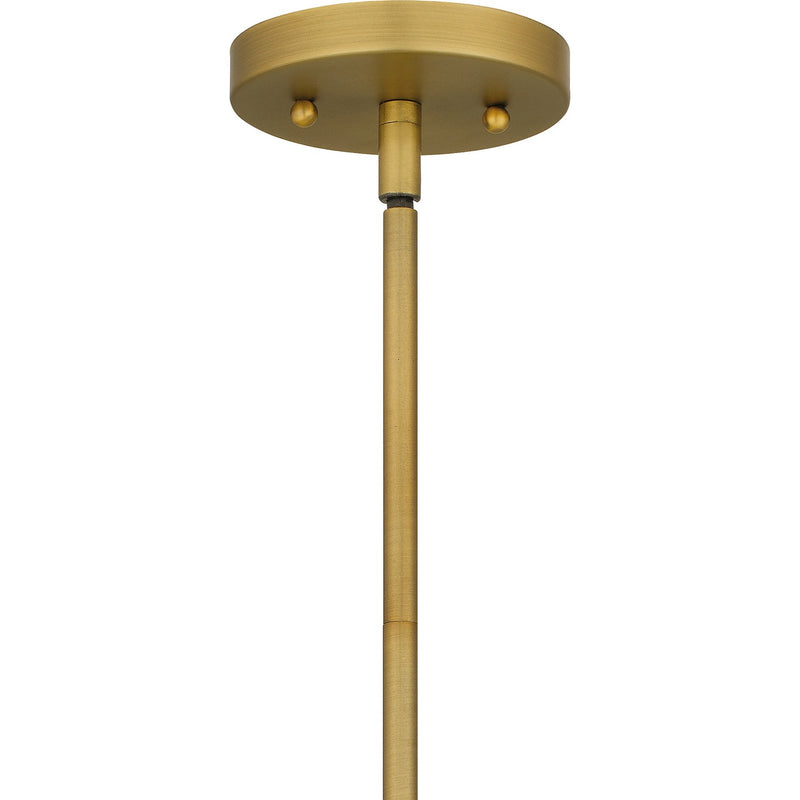 Quoizel STS1506BRG One Light Mini Pendant, Brushed Gold