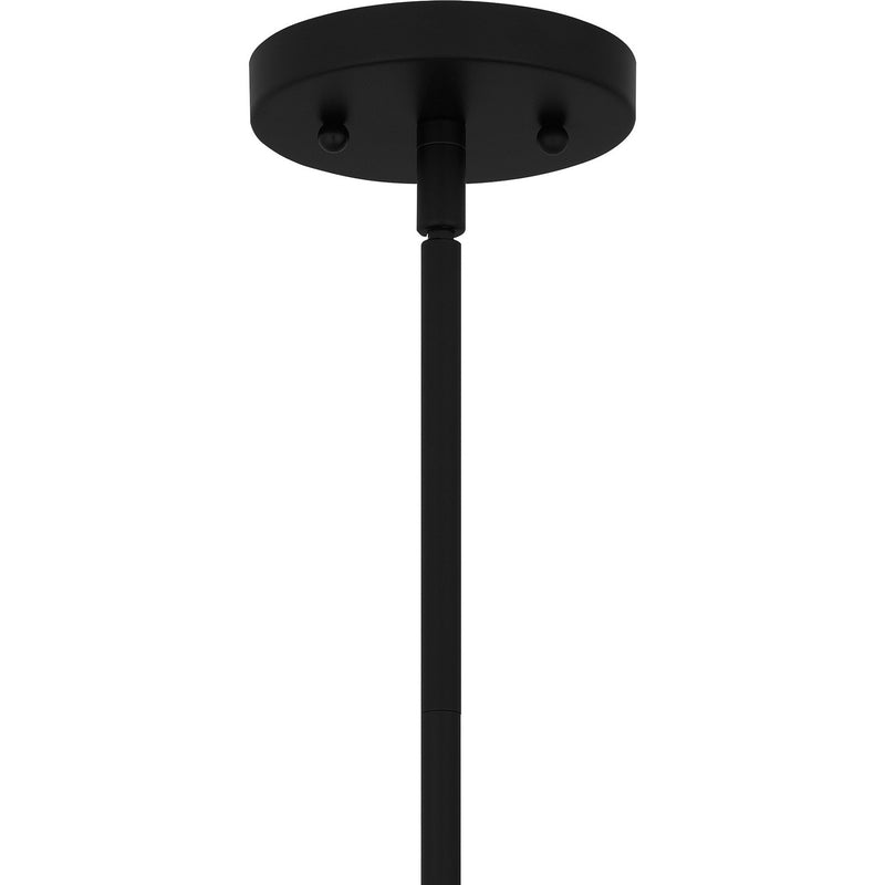Quoizel STS1506MBK One Light Mini Pendant, Matte Black