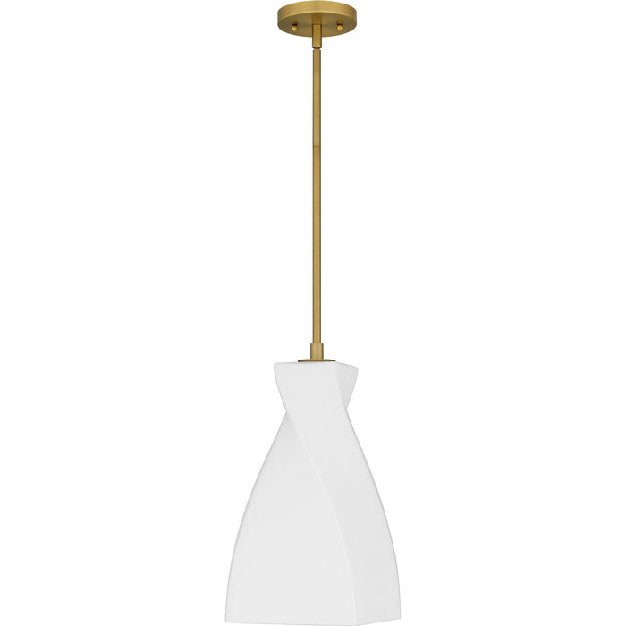 Quoizel STS1508BRG One Light Mini Pendant, Brushed Gold