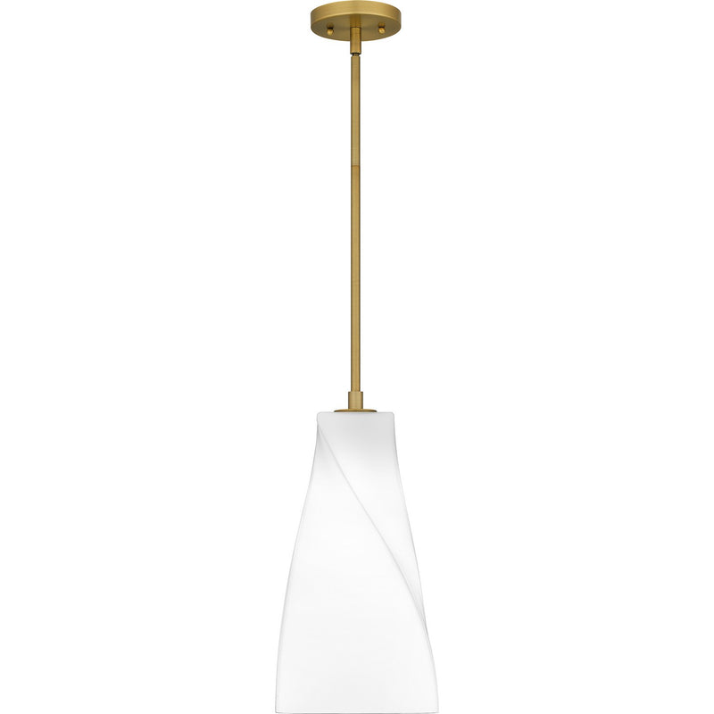 Quoizel STS1508BRG One Light Mini Pendant, Brushed Gold