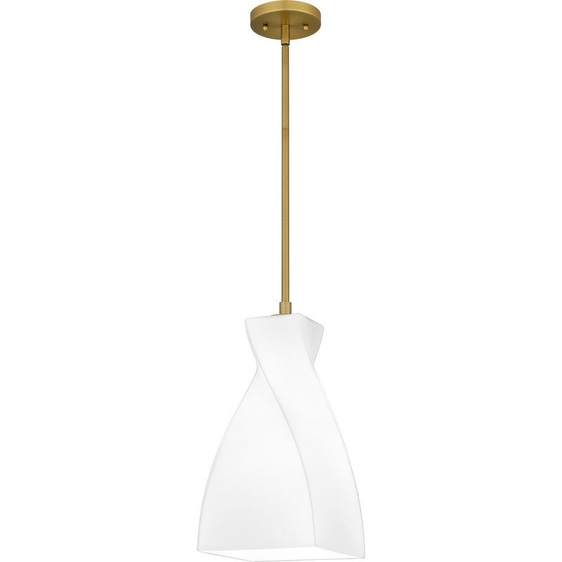 Quoizel STS1508BRG One Light Mini Pendant, Brushed Gold