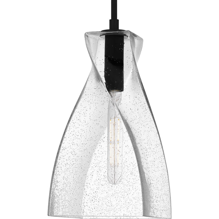 Quoizel STS1508MBK One Light Mini Pendant, Matte Black
