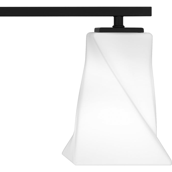 Quoizel STS8634MBK Four Light Bath, Matte Black