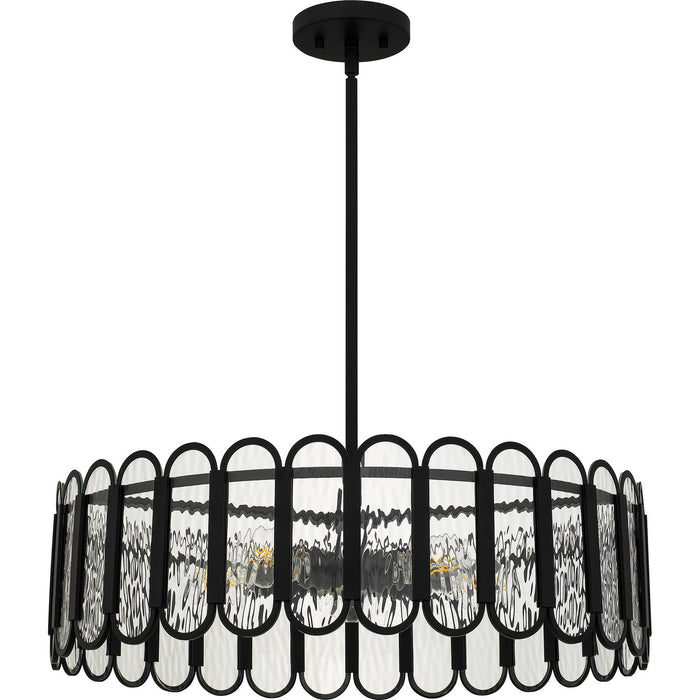 Quoizel VEA2824MBK Five Light Pendant, Matte Black