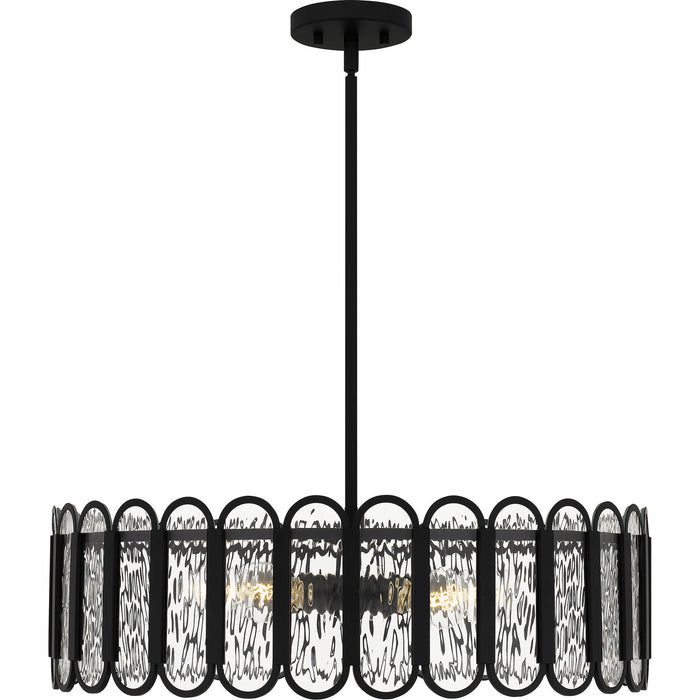Quoizel VEA2824MBK Five Light Pendant, Matte Black