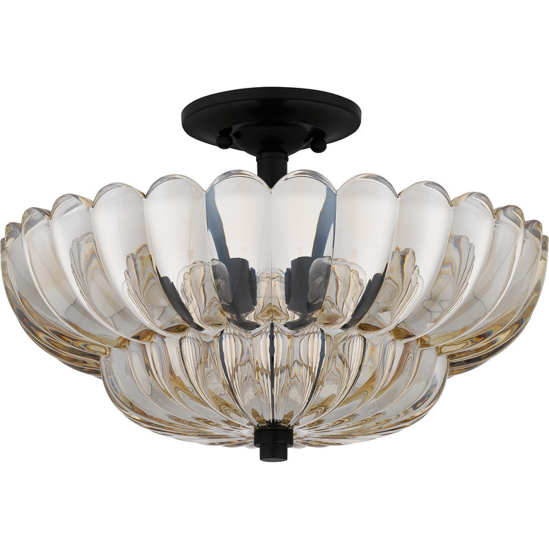 Quoizel WHP1716MC Four Light Semi Flush Mount, Mottled Cocoa