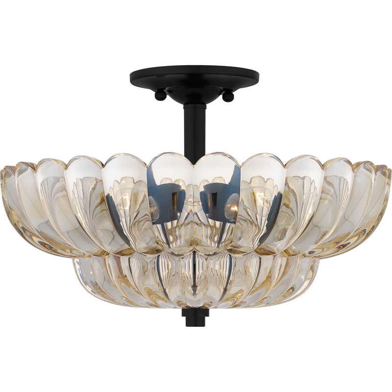 Quoizel WHP1716MC Four Light Semi Flush Mount, Mottled Cocoa