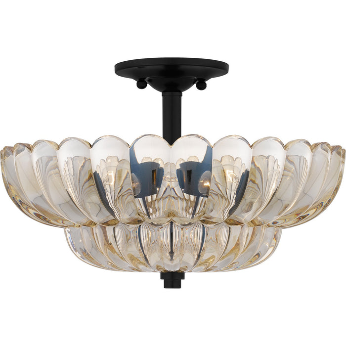 Quoizel WHP1716MC Four Light Semi Flush Mount, Mottled Cocoa
