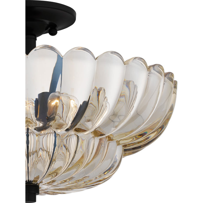 Quoizel WHP1716MC Four Light Semi Flush Mount, Mottled Cocoa