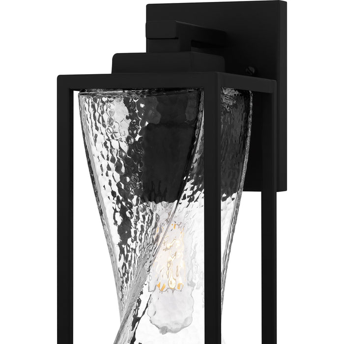 Quoizel ZAR8405MBK One Light Outdoor Wall Mount, Matte Black