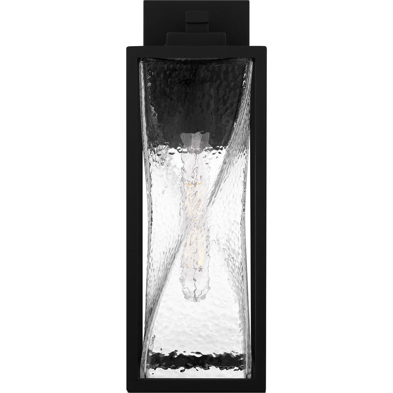 Quoizel ZAR8406MBK One Light Outdoor Wall Mount, Matte Black