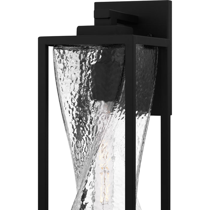 Quoizel ZAR8406MBK One Light Outdoor Wall Mount, Matte Black