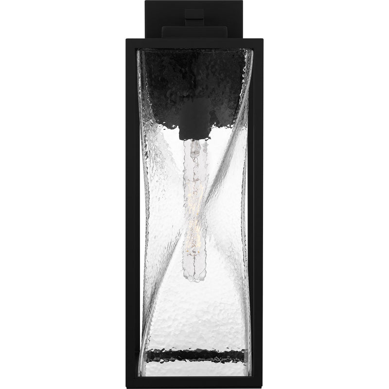 Quoizel ZAR8407MBK One Light Outdoor Wall Mount, Matte Black