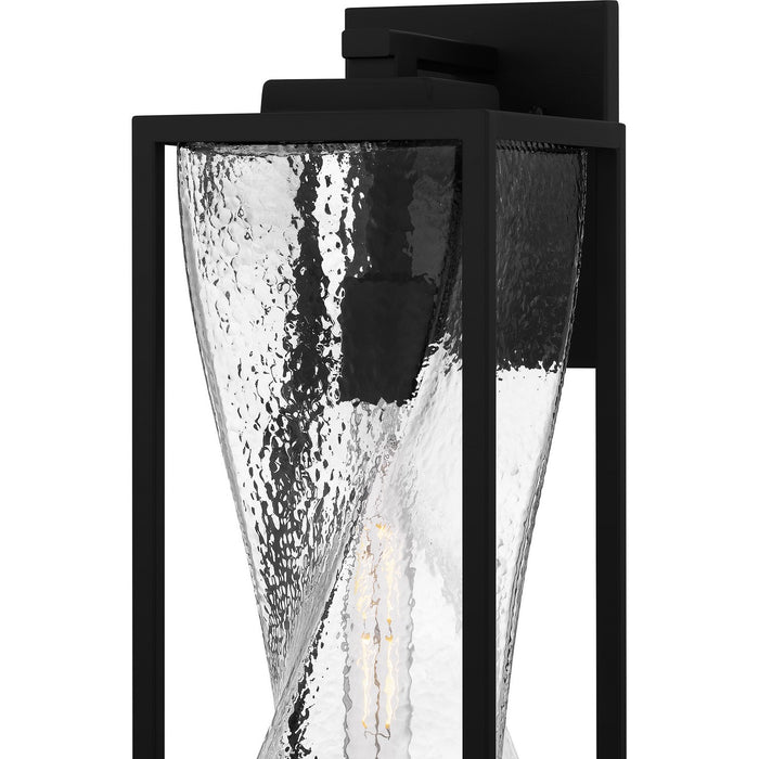 Quoizel ZAR8407MBK One Light Outdoor Wall Mount, Matte Black