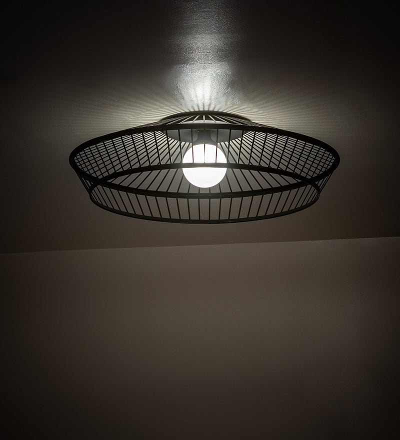 Meyda Tiffany 236964 LED Flushmount, Solar Black