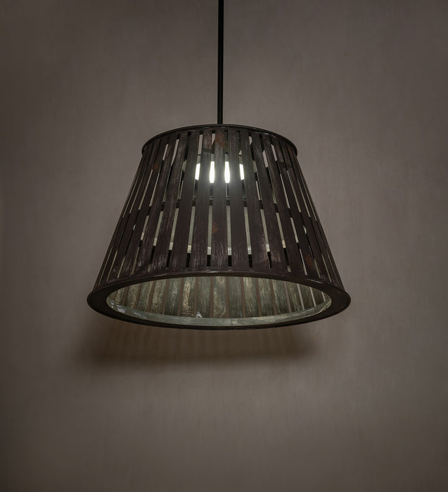 Meyda Tiffany 264088 LED Pendant, Weathered Wicker