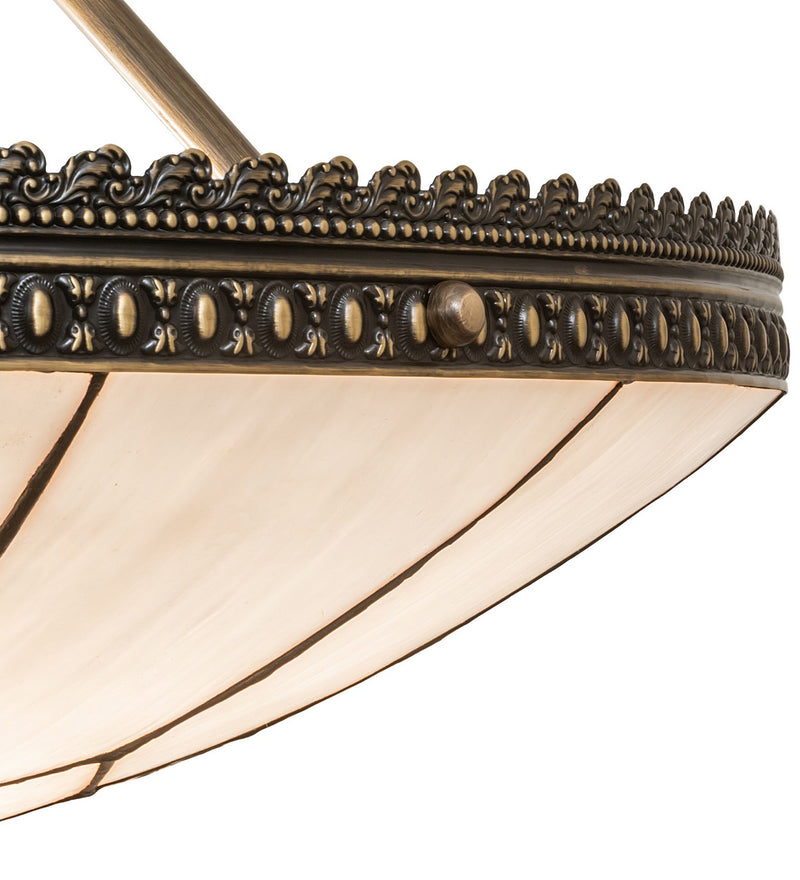 Meyda Tiffany 268622 Six Light Semi-Flushmount, Hi-Lited Craftsman Brown