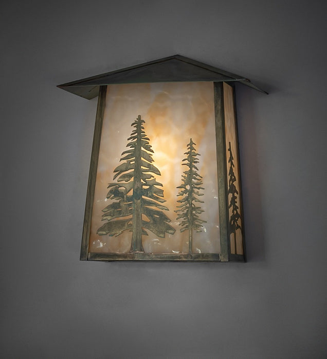 Meyda Tiffany 269425 One Light Wall Sconce, Verdigris