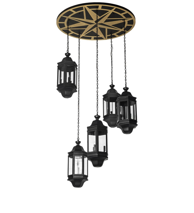 Meyda Tiffany 269608 LED Pendant, Solar Black
