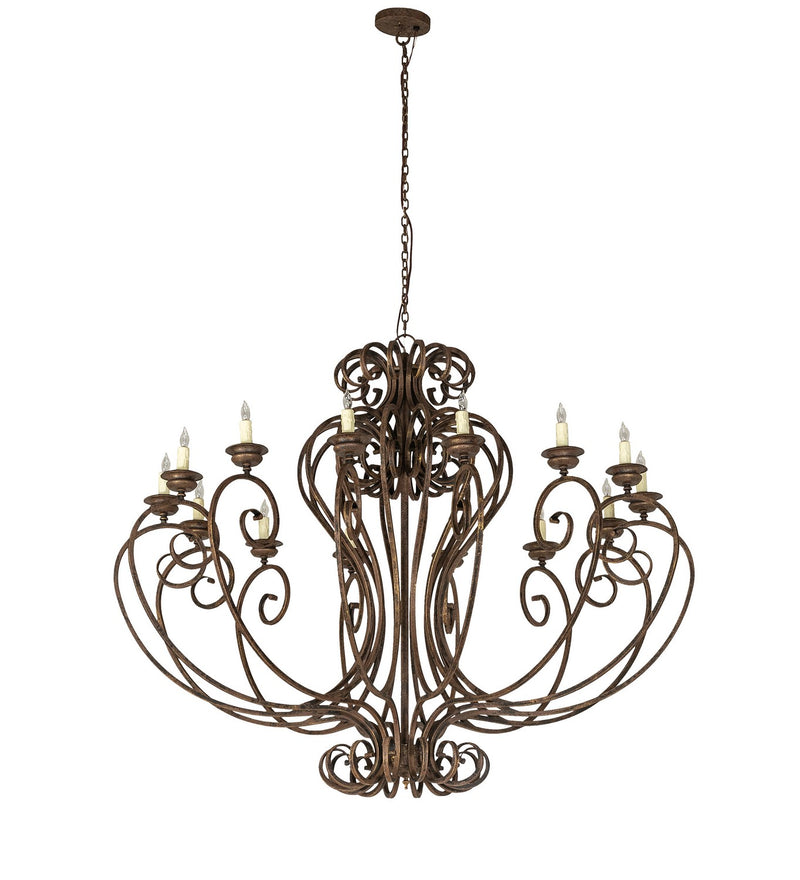 Meyda Tiffany 270773 14 Light Chandelier, Antiquity