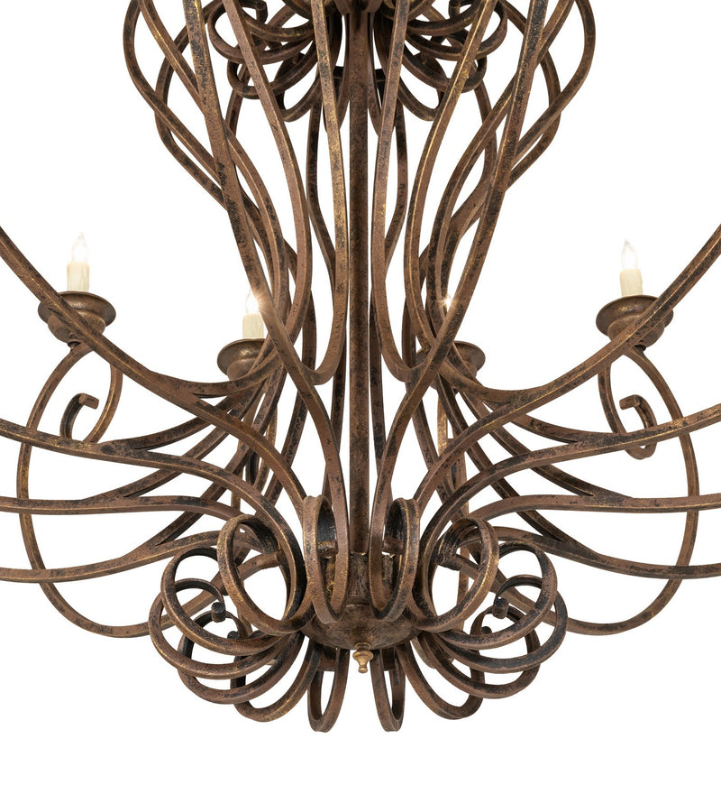 Meyda Tiffany 270773 14 Light Chandelier, Antiquity