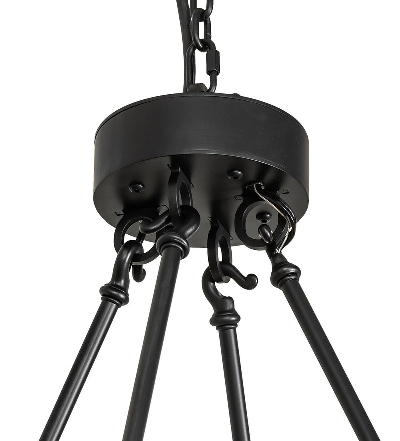 Meyda Tiffany 270992 24 Light Chandelier, Solar Black
