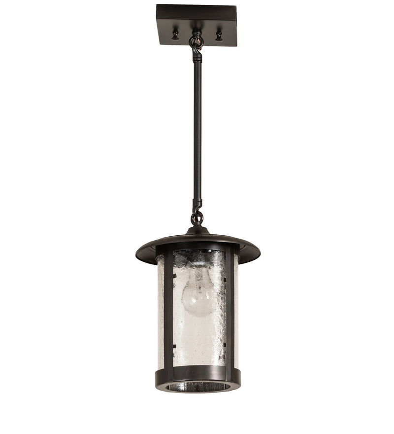 Meyda Tiffany 271568 One Light Mini Pendant, Craftsman Brown