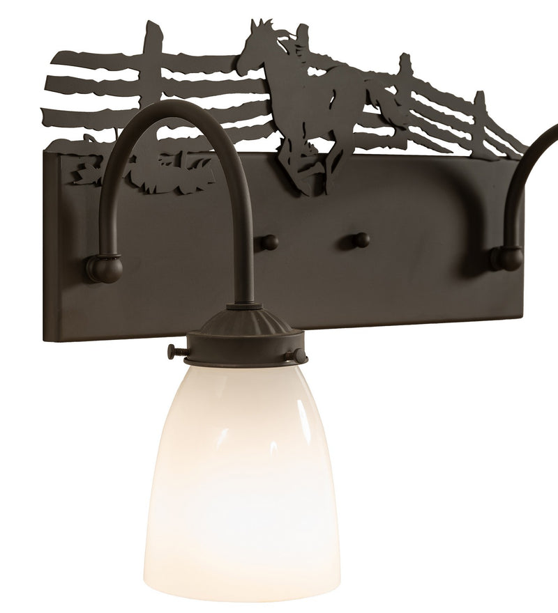 Meyda Tiffany 271604 Two Light Vanity, Oil Rubbed Bronze
