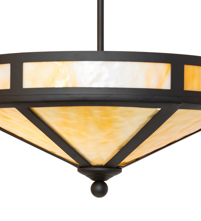 Meyda Tiffany 271606 Two Light Semi-Flushmount, Oil Rubbed Bronze