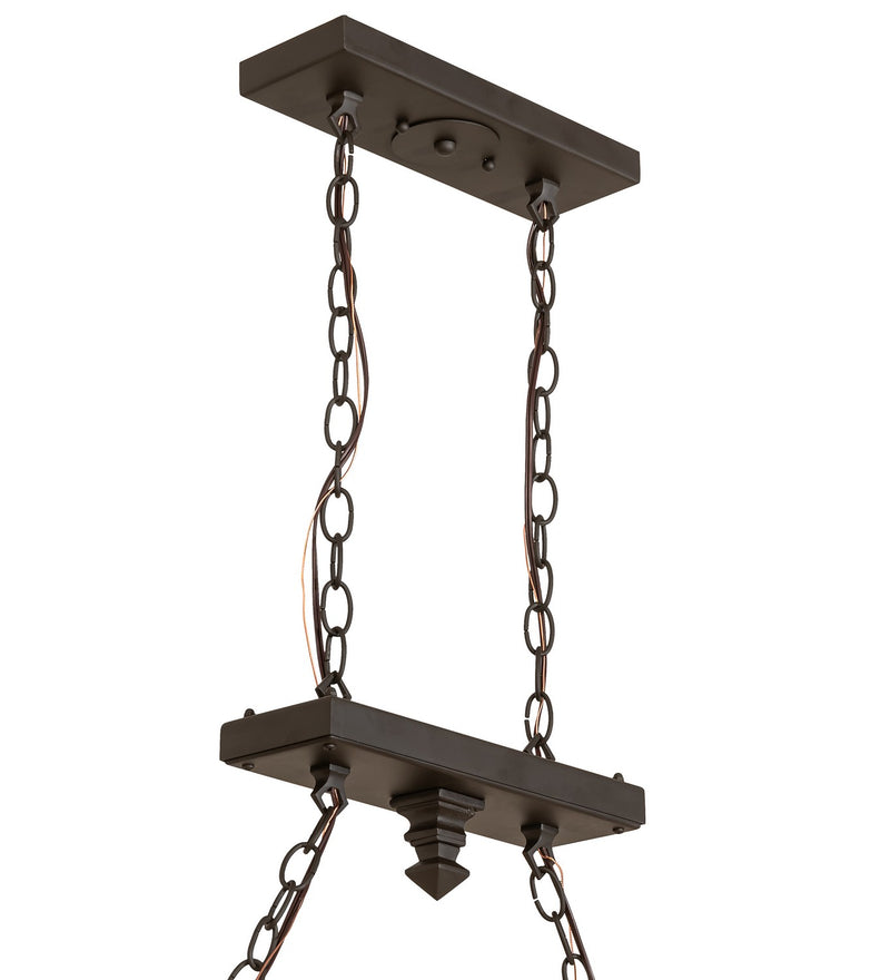 Meyda Tiffany 271619 Four Light Island Pendant Hardware, Oil Rubbed Bronze