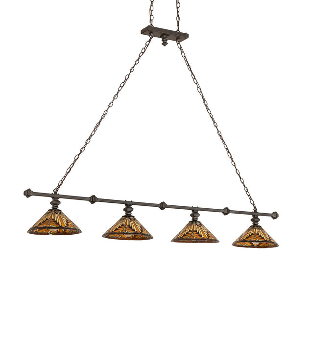 Meyda Tiffany 271620 Four Light Island Pendant, Oil Rubbed Bronze