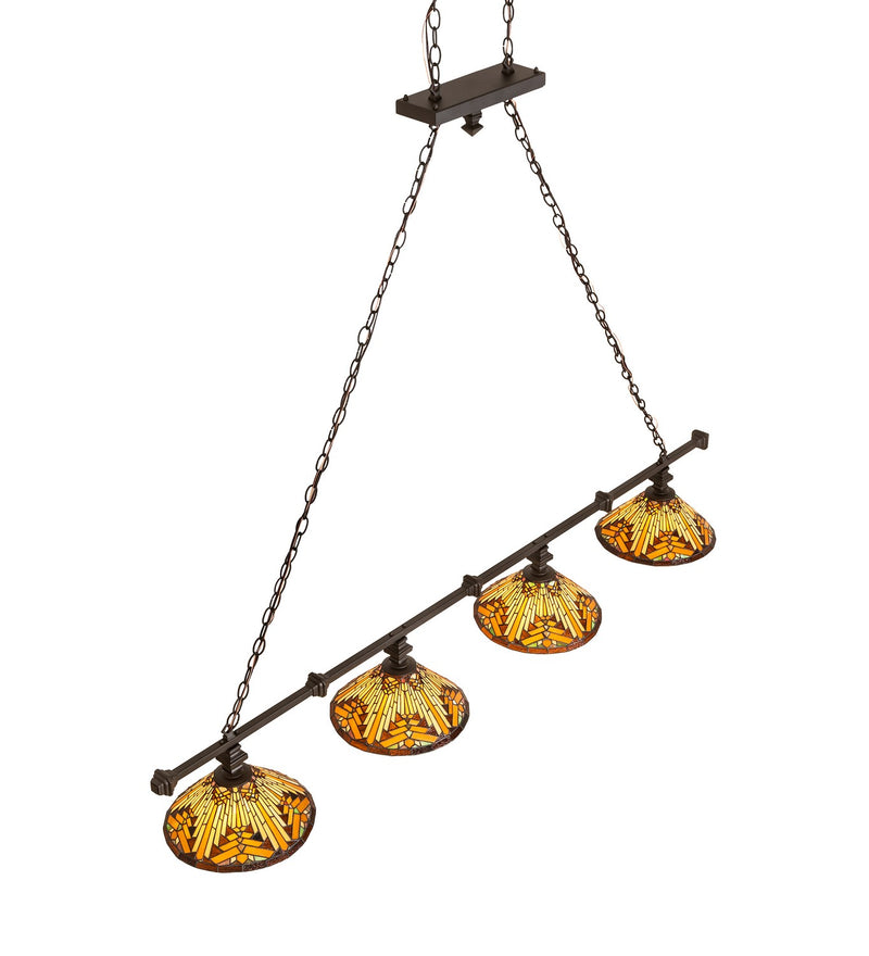 Meyda Tiffany 271620 Four Light Island Pendant, Oil Rubbed Bronze